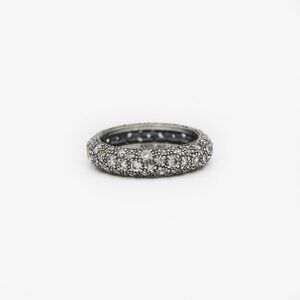 Pandora Cosmic Stars Clear Cz Band Ring